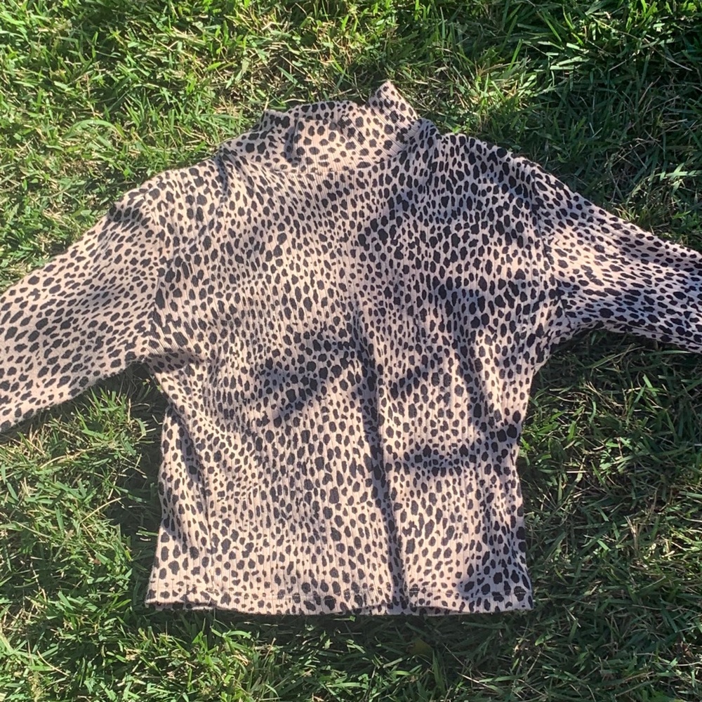 brandy melville cheetah top